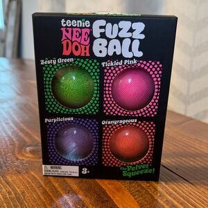 Fuzz Ball 4-Pack - Green, Pink, Purple, Orange